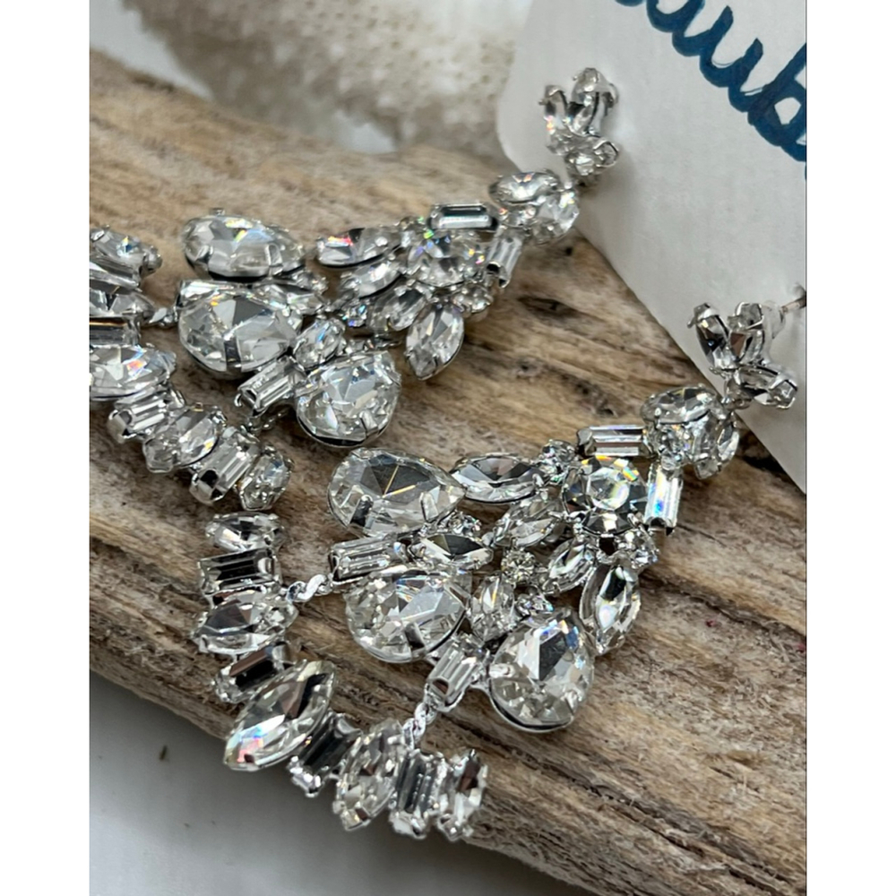 Baubles Silver Chandelier Victorian Goth Vibe Dangle Earrings